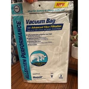 3 Bags DVC Hoover Style Y Synthetic HEPA Vacuum Cleaner Bags